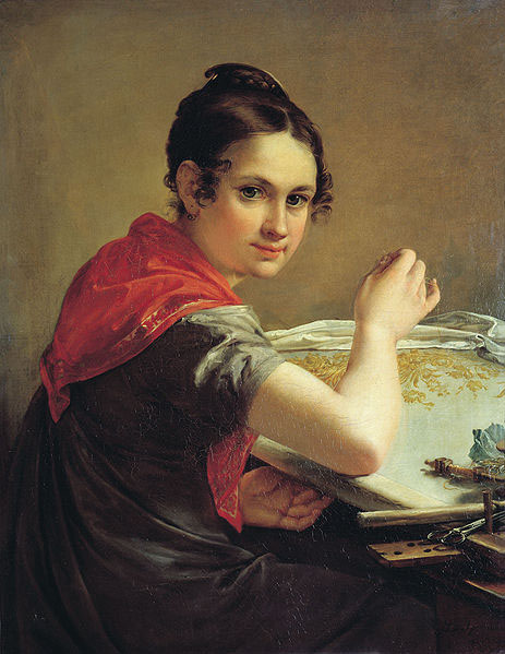 The Gold-Embroideress,